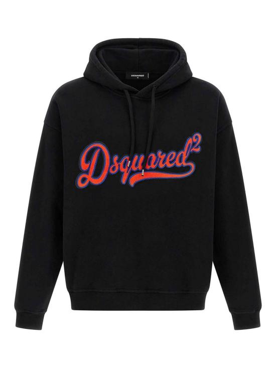 25FW 디스퀘어드2 후드 티셔츠 S74GU0898S25516900 Black