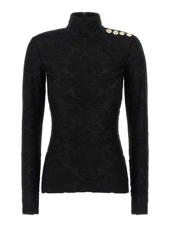 25FW 발망 민소매 티셔츠 FF1AR962JK650PA Black