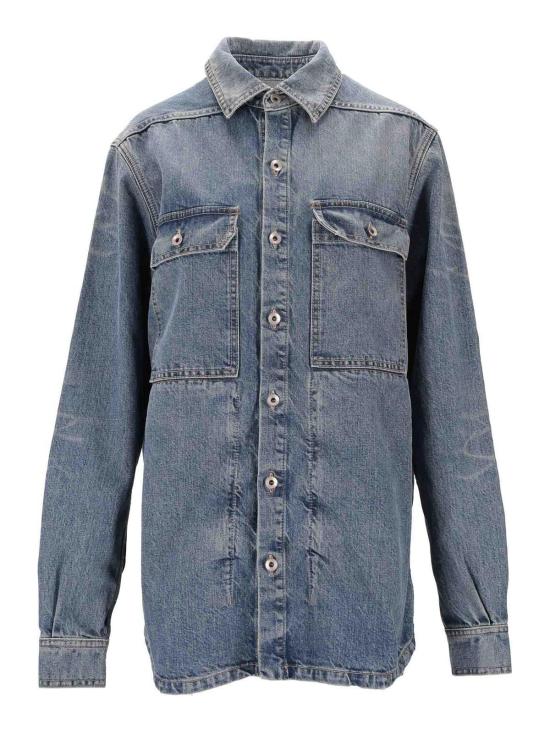  릭 오웬스 데님 자켓 DS01E3705DWB06 Medium Wash