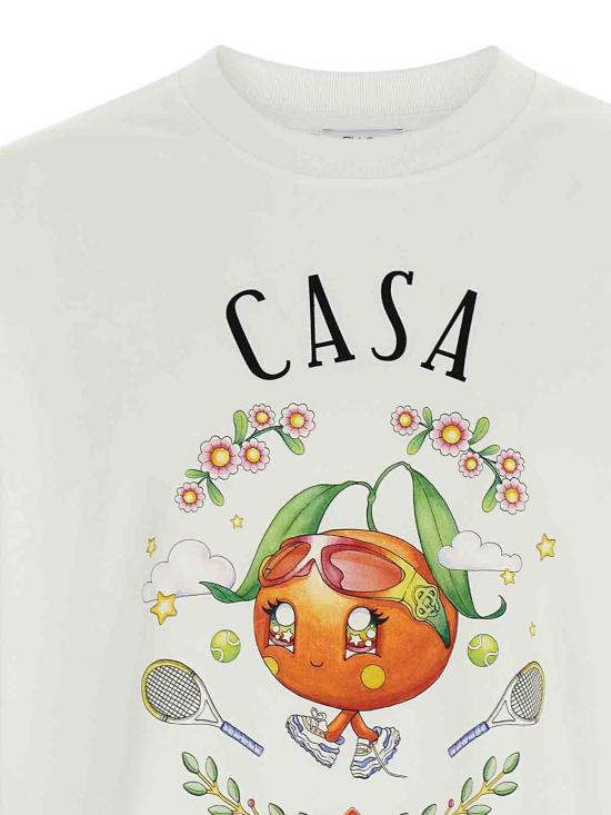  카사블랑카 반팔 티셔츠 MAW25JTS00102KAWAIIORANGE White - CASABLANCA