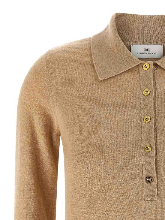  엘리자베타프랜치 폴로 티셔츠 MK31S57E2EN1 Beige - ELISABETTA FRANCHI