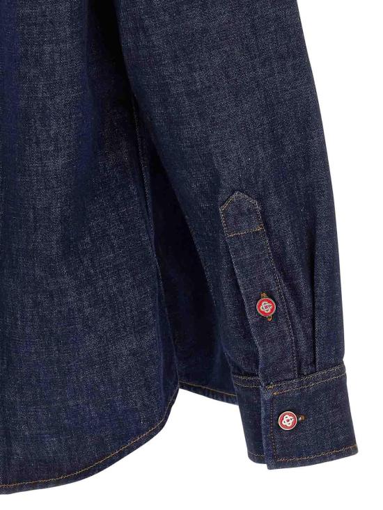  카사블랑카 셔츠 MPF25SH18901INDIGO Blue - CASABLANCA