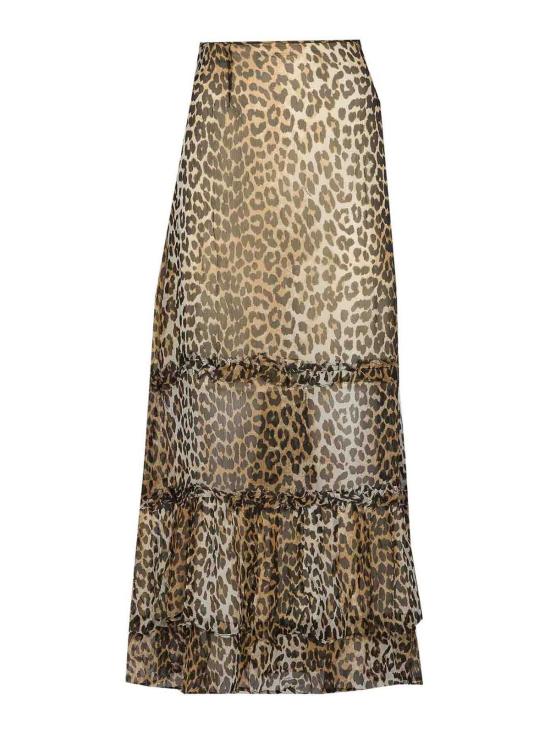 25FW 가니 미디 스커트 W0435943 Brown