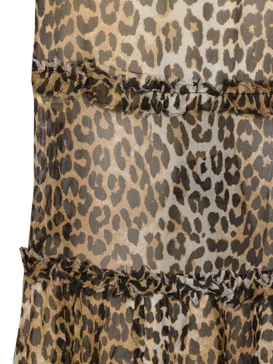 25FW 가니 미디 스커트 W0435943 Brown - GANNI