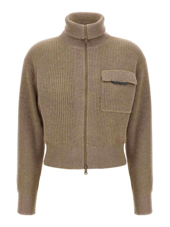 26FW 브루넬로 쿠치넬리 크롭 가디건  M12721706PC077 Beige