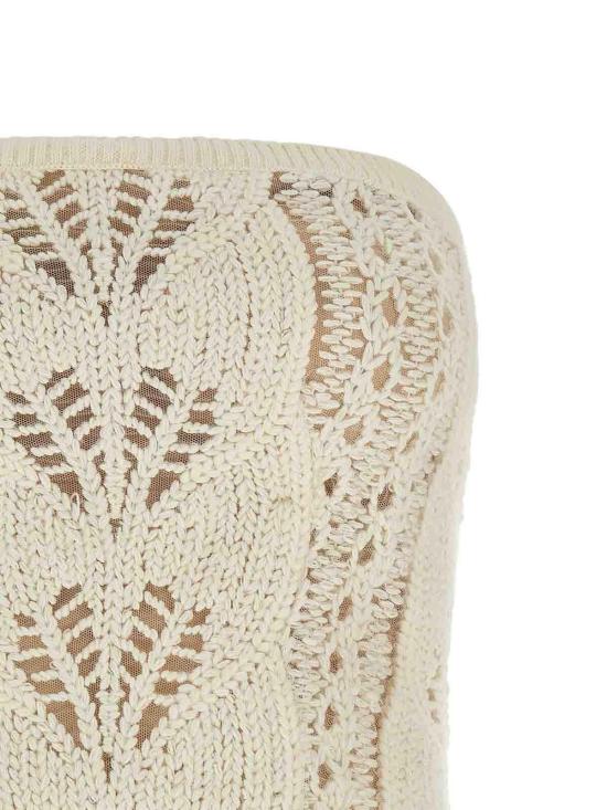  에르마노 설비노 민소매 티셔츠 D472L754WNL14800 White - ERMANNO SCERVINO