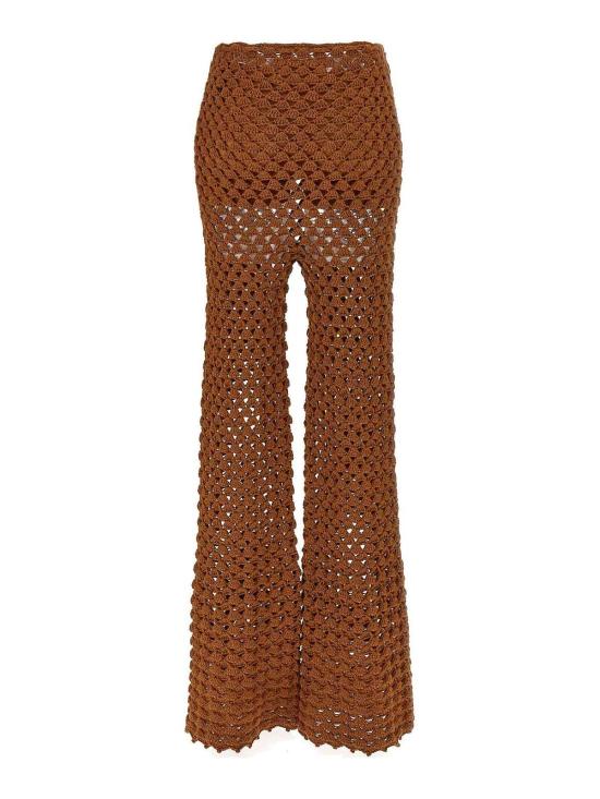  에르마노 설비노 플레어 팬츠 D465P304FMTJJ91230 Brown - ERMANNO SCERVINO