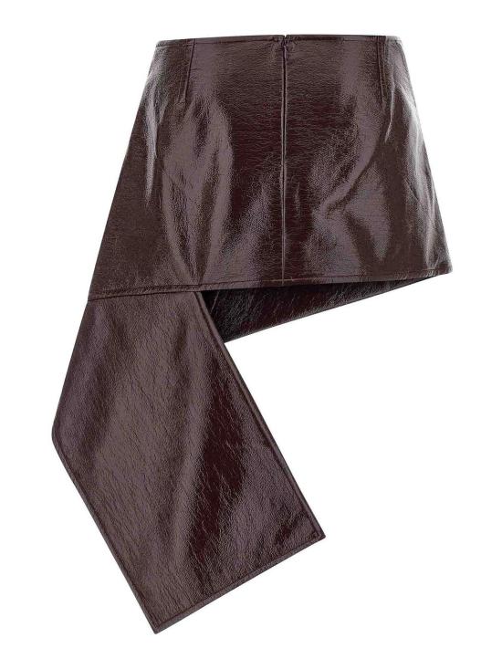 25FW 쿠레쥬 미디 스커트 425CJU319VY00144010 Dark Red - COURREGES