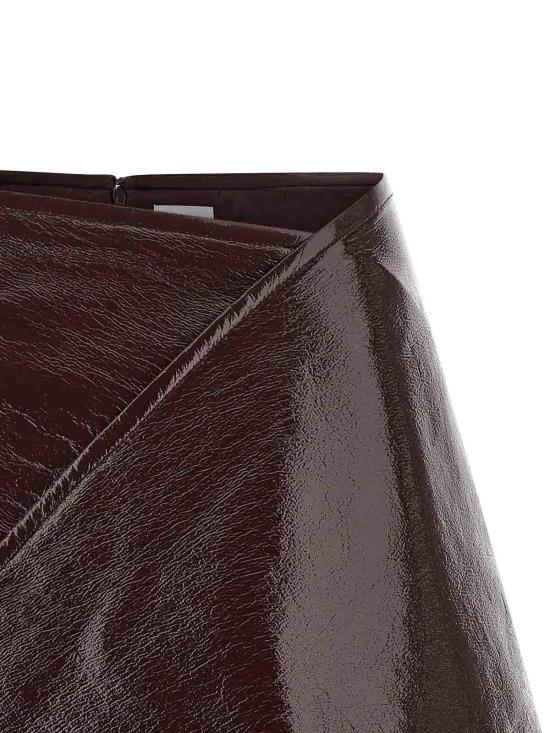 25FW 쿠레쥬 미디 스커트 425CJU319VY00144010 Dark Red - COURREGES