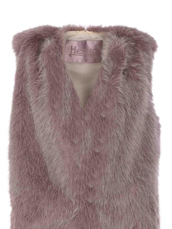  에르노 풀 인조 퍼 리조트 베스트 GC00065DR126274400 Nude Neutrals - HERNO