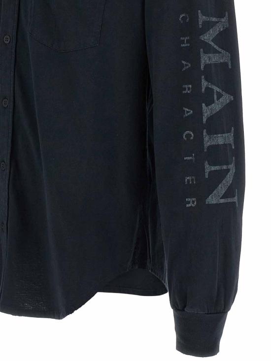 25FW 발렌시아가 메인 캐릭터 아트워크 티셔츠 슬리브 셔츠 850260TTVB91083 Black - BALENCIAGA