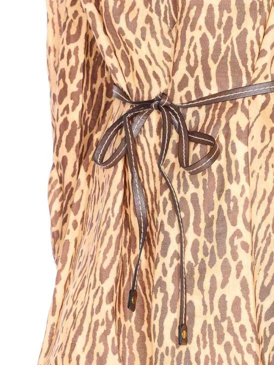  짐머만 미디 스커트 4593DSS255TNLP Brown - ZIMMERMANN