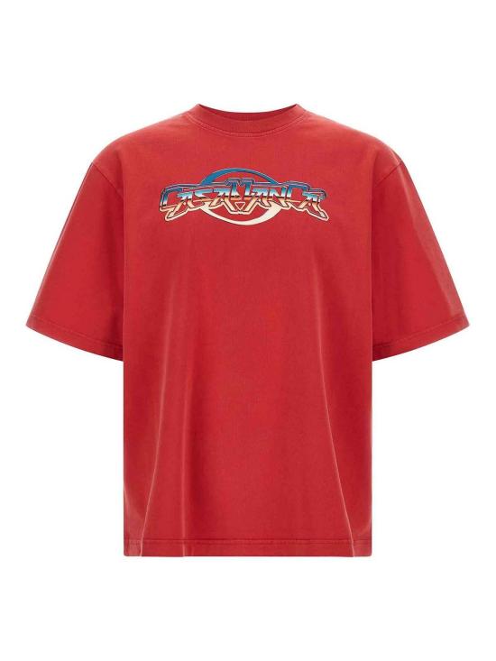 25FW 카사블랑카 반팔 티셔츠 MPF25JTS04401CHROME Red