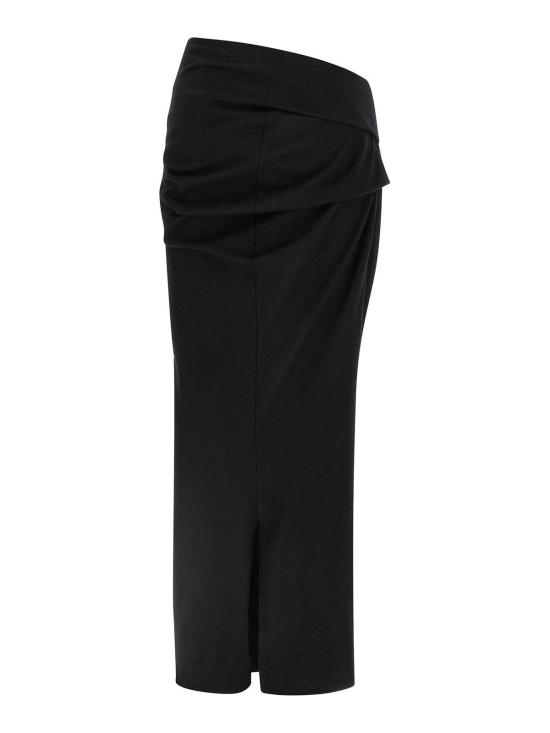  엔타이어 스튜디오 미디 스커트 ESWW257022BL Black - ENTIRE STUDIOS