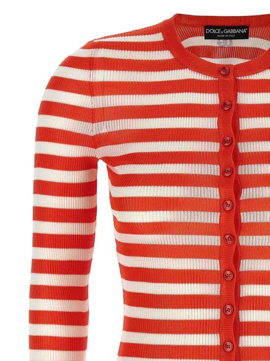  돌체앤가바나 가디건 FXVC6ZJAIRRW8266 Orange - DOLCE & GABBANA