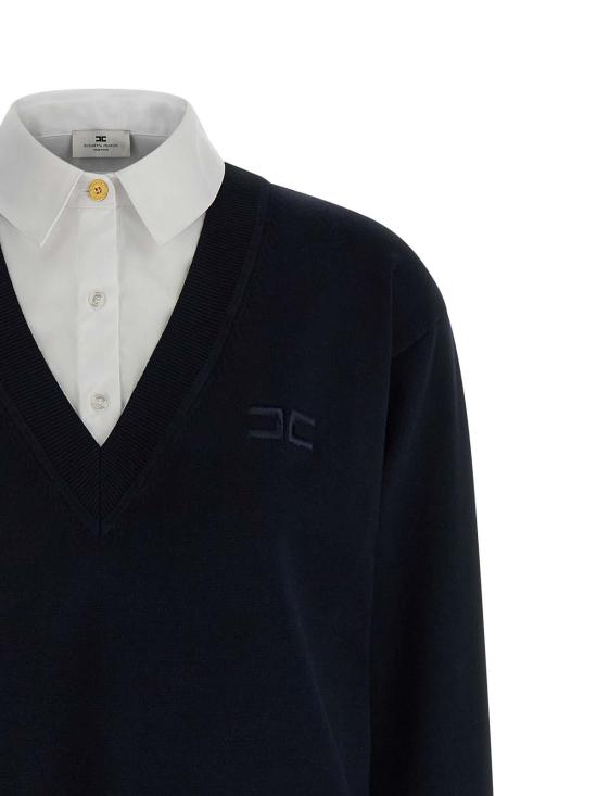  엘리자베타프랜치 미디 스커트 AM09T56E2EF7 Blue - ELISABETTA FRANCHI