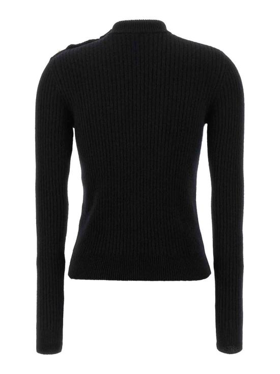  발망 긴팔 티셔츠 FF0KD095KJ170PA Black - BALMAIN