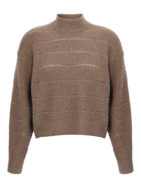 26FW 브루넬로 쿠치넬리 터틀넥 MBM738204PC507 Brown