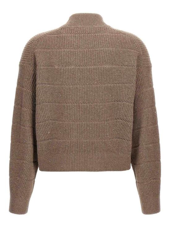 26FW 브루넬로 쿠치넬리 터틀넥 MBM738204PC507 Brown - BRUNELLO CUCINELLI