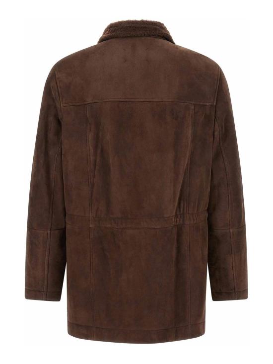  브루넬로 쿠치넬리 스웨이드 시어링 코트 MPSTR2056C4255 Brown - BRUNELLO CUCINELLI