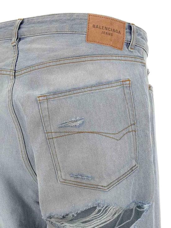 25FW 발렌시아가 스트레이트 팬츠 851352TTW744200 Light Blue - BALENCIAGA