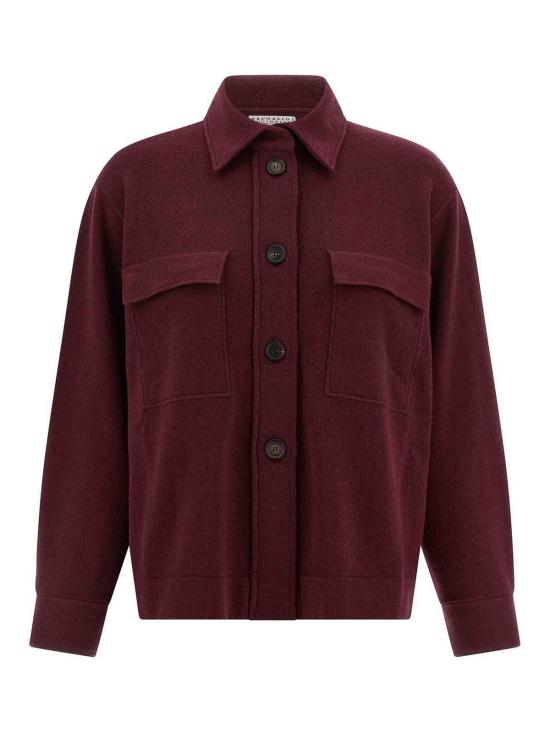  브루넬로 쿠치넬리 셔츠 M16223206PC9663 Dark Red