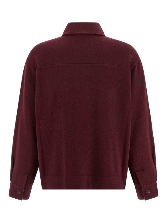  브루넬로 쿠치넬리 셔츠 M16223206PC9663 Dark Red - BRUNELLO CUCINELLI