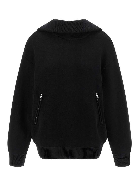 25FW 발렌시아가 백투프론트 터틀넥 스웨터 848840T34211000 Black