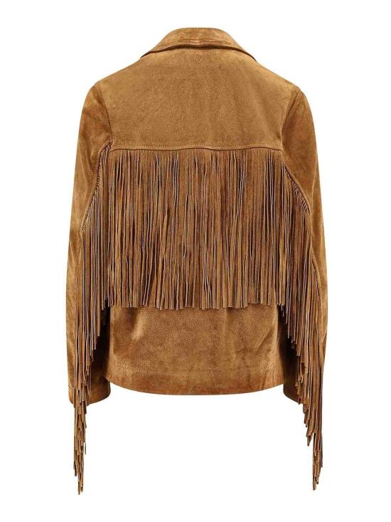  골든구스 가죽 자켓 GWP02368P00216055678 Brown - GOLDEN GOOSE