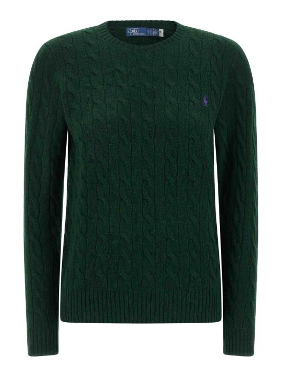  폴로 랄프로렌 폴로 자수 케이블 니트 스웨터 211971865009 Green