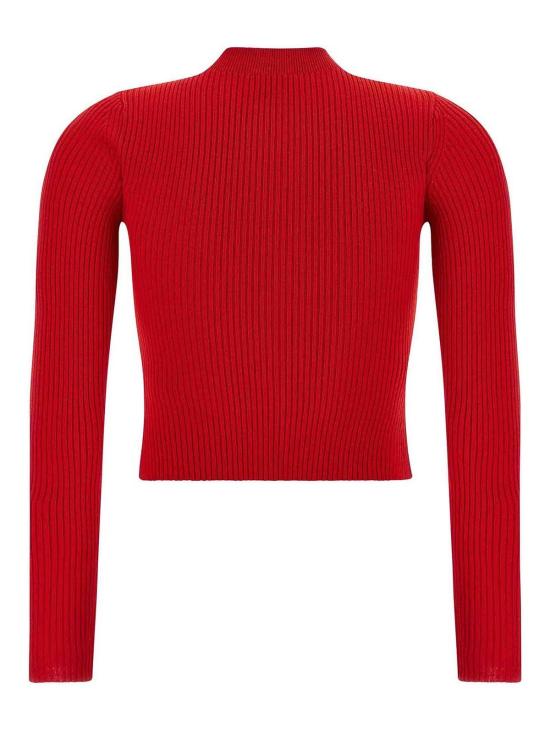  디젤 M-올리나 립드 울 점퍼  A189040PLBF42A Red - DIESEL