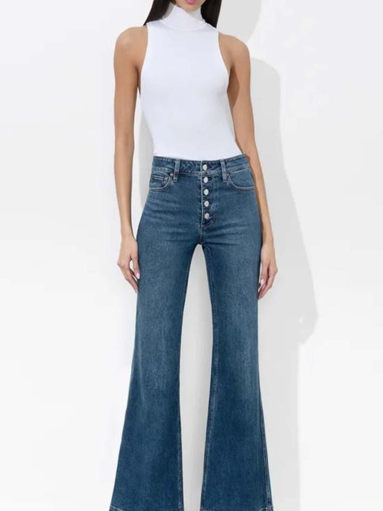 25SS 앨리스 앤 올리비아 데님 팬츠 CD000301128P476 Medium Wash - ALICE & OLIVIA
