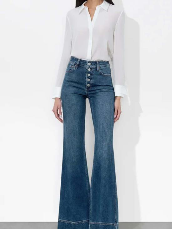 25SS 앨리스 앤 올리비아 데님 팬츠 CD000301128P476 Medium Wash - ALICE & OLIVIA