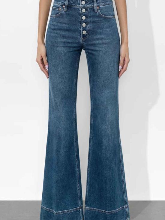 25SS 앨리스 앤 올리비아 데님 팬츠 CD000301128P476 Medium Wash - ALICE & OLIVIA