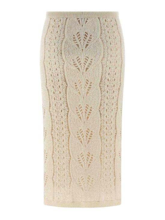  에르마노 설비노 미디 스커트 D472O723WNL14800 White - ERMANNO SCERVINO