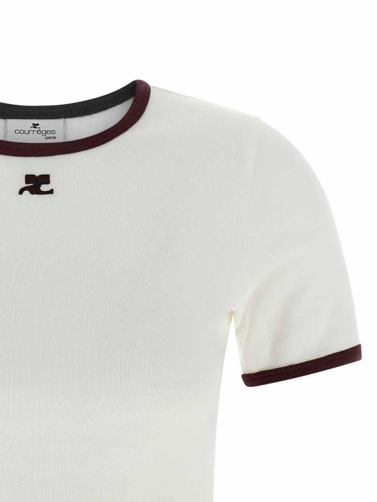 25FW 쿠레쥬 반팔 티셔츠 125JTS017JS0203B211 White - COURREGES
