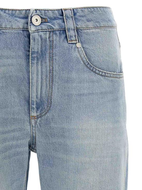  브루넬로 쿠치넬리 스트레이트 팬츠 MP095P5847C9044 Light Blue - BRUNELLO CUCINELLI