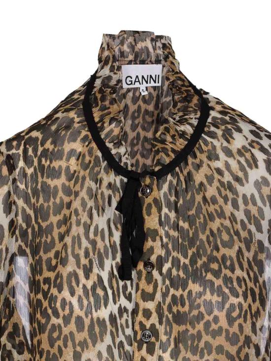  가니 셔츠 W0570943 Brown - GANNI