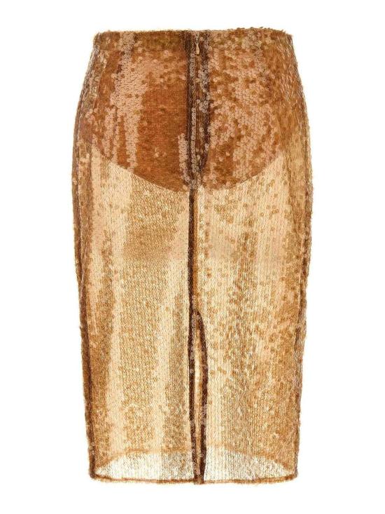 25FW 엘리자베타프랜치 미디 스커트 GO11057E2EA2 Beige - ELISABETTA FRANCHI