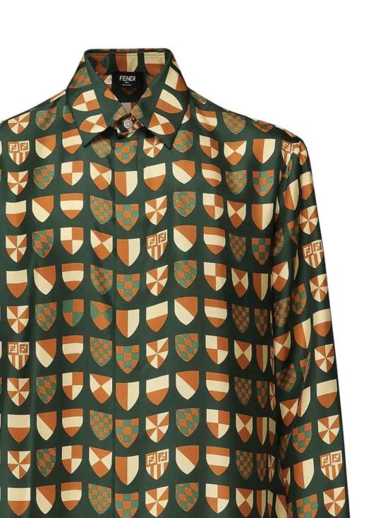 26SS 펜디 긴팔 셔츠 FS1319AU75F083B Green - FENDI