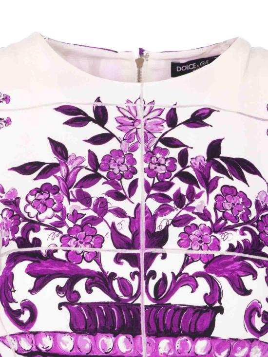 25FW 돌체앤가바나 미디 스커트 F6EAJTHPAELIP3TN Purple - DOLCE & GABBANA