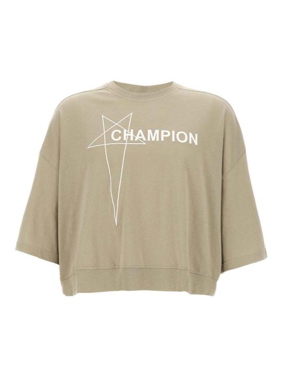 26SS 릭 오웬스 반팔 티셔츠 CM01E1677CHJG08 Grey