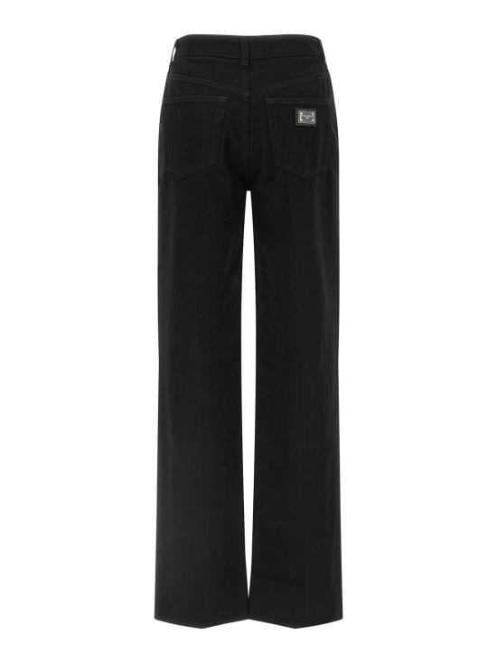  돌체앤가바나 스트레이트 팬츠 FTC79DG8NC2S9001 Black - DOLCE & GABBANA