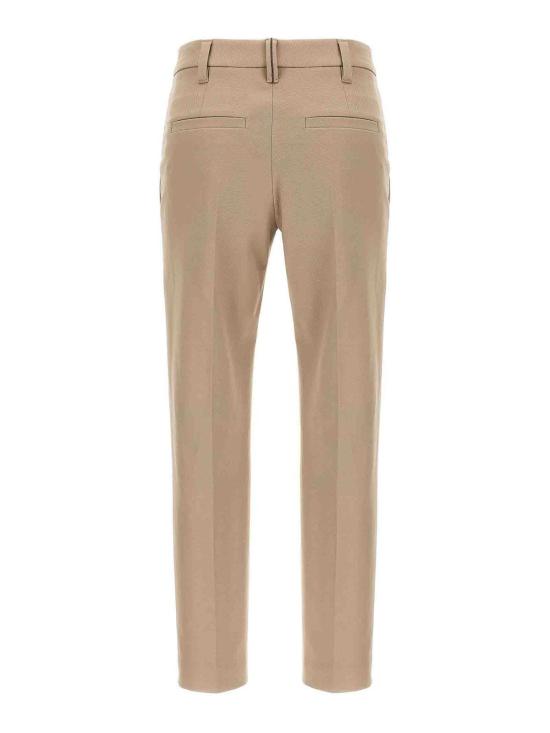 25FW 브루넬로 쿠치넬리 스트레이트 팬츠 MP126P8703C8950 Beige - BRUNELLO CUCINELLI