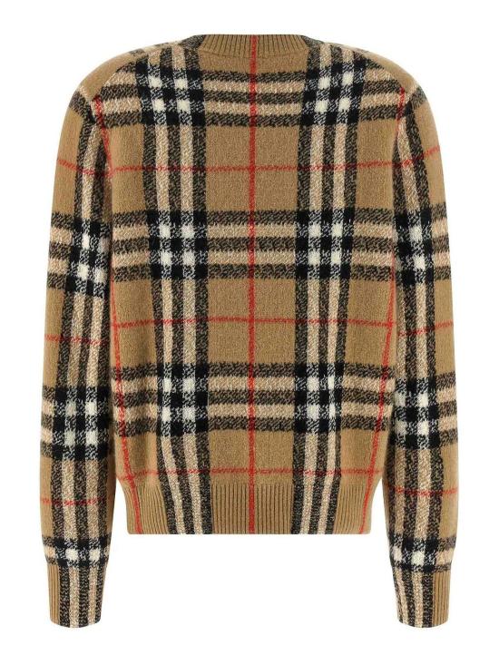  버버리 체크 캐시미어 울 스웨터 8116946 Beige - BURBERRY