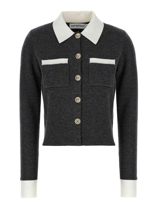  셀프 포트레이트 가디건 PF25048CGR Grey
