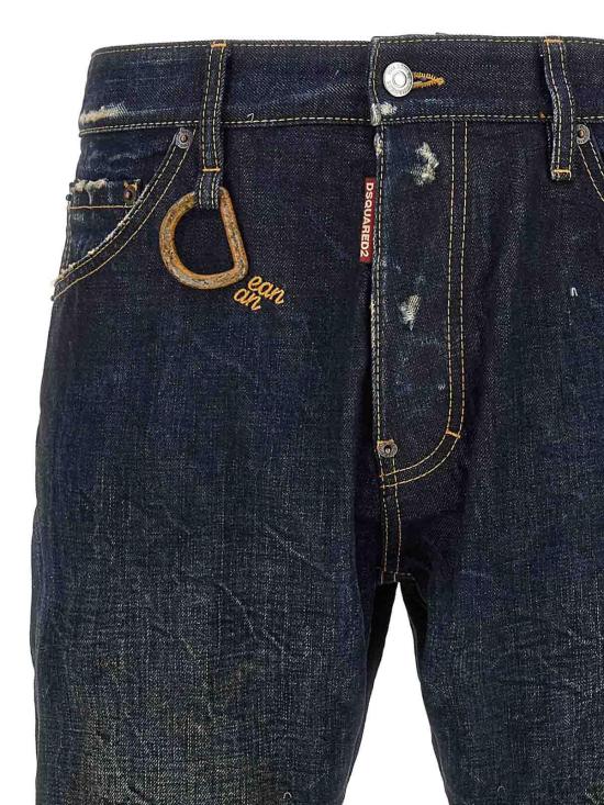  디스퀘어드2 스트레이트 팬츠 S74LB1760D30011470 Blue - DSQUARED2