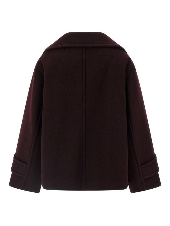 25FW 끌로에 코트 CH25WMA9627256B Dark Red - CHLOE