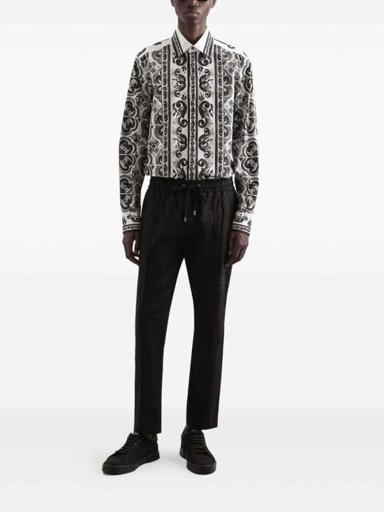 25FW 돌체앤가바나 긴팔 셔츠 G5MM4THH5EMIU3TN Black - DOLCE & GABBANA