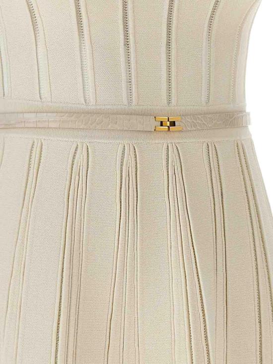 26FW 엘리자베타프랜치 미디 스커트 AM02S56E2DZ9 White - ELISABETTA FRANCHI